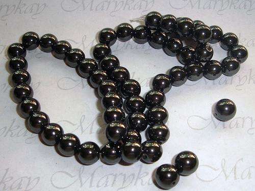 MARYKAY - NATURAL HEMATITE BEADS - BEADING/CRAFTING/JEWELLERY MAKING