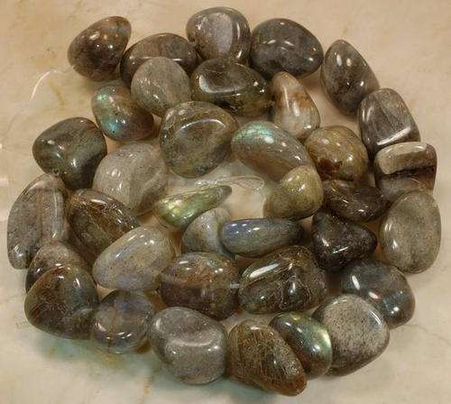 MARYKAY - LOVELY NATURAL LABRADORITE GEMSTONE BEADS - IDEAL FOR CRAFTS/BEADING 16/14
