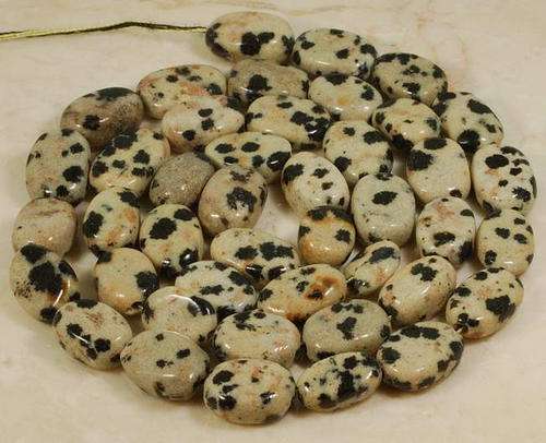 MARYKAY - LOVELY DALMATIAN JASPER GEMSTONE BEADS - IDEAL FOR CRAFTS/BEADING 10/6O