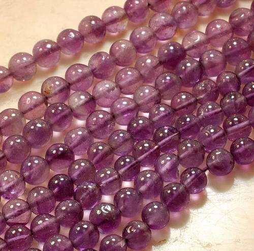 MARYKAY - FINE NATURAL AMETHYST GEMSTONE BEADS - IDEAL FOR CRAFTS/BEADING 5mm