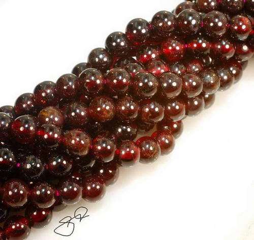 MARYKAY - FABULOUS RED RUBY GARNET GEMSTONE BEADS - IDEAL FOR CRAFTS/BEADING 5