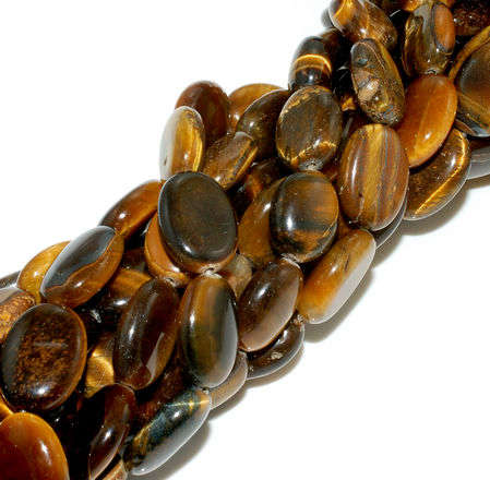 MARYKAY - BEAUTIFUL NATURAL GOLD TIGER EYE GEMSTONE BEADS - IDEAL FOR CRAFTS/BEADING 14/10O