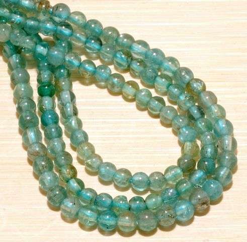 MARYKAY - NATURAL ROUND BLUE KYANITE GEMSTONE BEADS 4MM