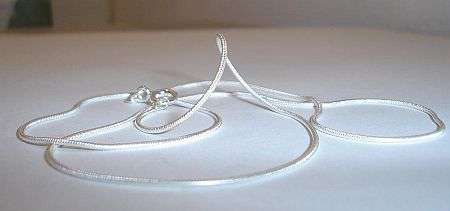 MARYKAY - STERLING SILVER SNAKE CHAIN NECKLACE 52