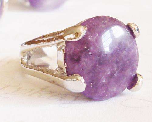 MARYKAY - STUNNING NATURAL AMETHYST DRESS RING - FEBRUARY BIRTHSTONE - CRAFTED IN INDIA