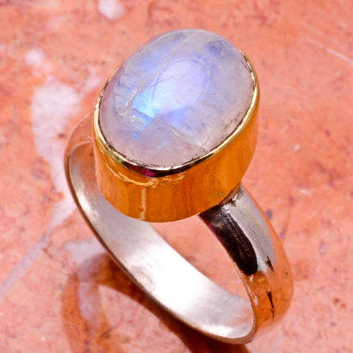 MARYKAY - JUST LOVELY - RAINBOW MOONSTONE STERLING SILVER PLATED RING