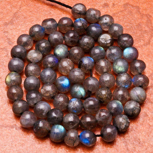 MARYKAY - LOVELY NATURAL HAND CUT LABRADORITE GEMSTONE BEADS - IDEAL FOR CRAFTS/BEADING 5/6