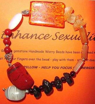 MARYKAY - SEXUALITY AND SENSUALITY SOOTHING BEADS - GENUINE GEMSTONE WORRY BEADS