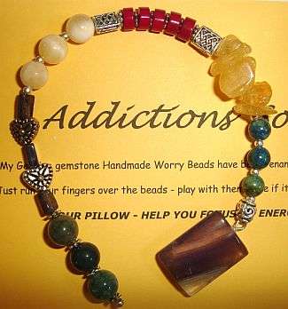 MARYKAY - ADDICTIONS SOOTHING BEADS - GENUINE GEMSTONE WORRY BEADS