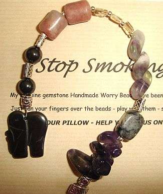 MARYKAY - STOP SMOKING SOOTHING BEADS - GENUINE GEMSTONE WORRY BEADS