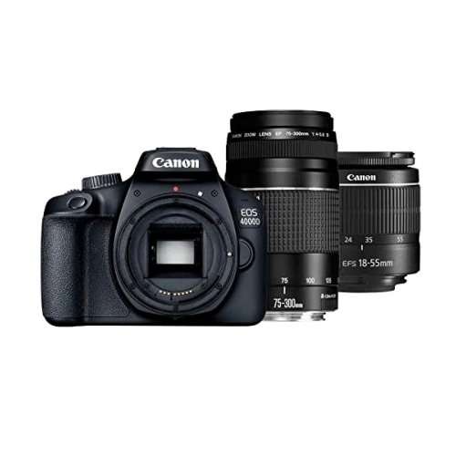 Canon EOS 4000D twin lens bundle