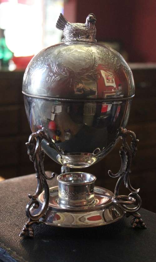 Silver Plated Condiment and Egg Coddler.