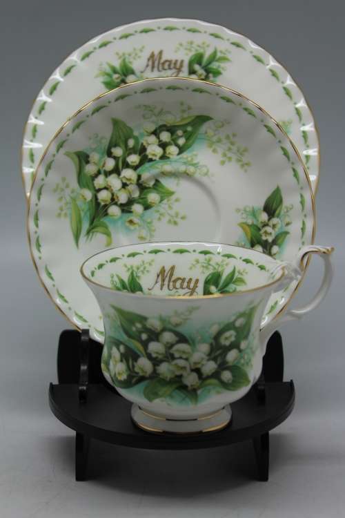 Royal Albert May Lily of the Valley Pattern Trio.