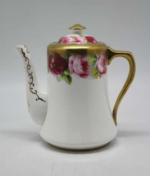 Royal Albert Crown China English Rose Coffee Pot.