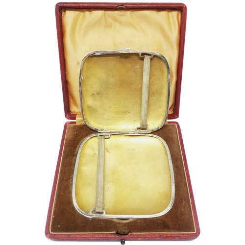 Hallmarked Silver Cigarette Case Birmingham 1910