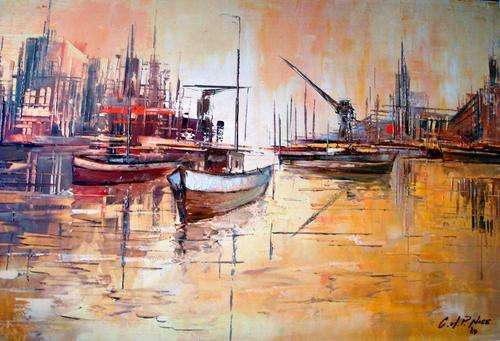 Christiaan Nice - Harbour scene