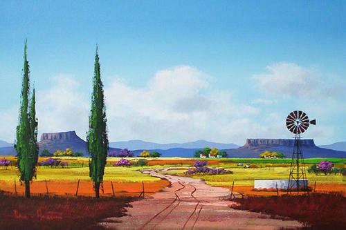 Green trees (600mm x 900mm)