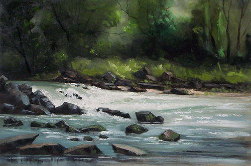 A place of peace (600mm x 900mm)