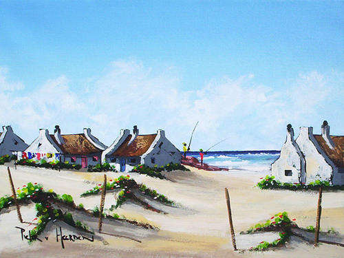 Vissershuisies 2 (300mm x 400mm)