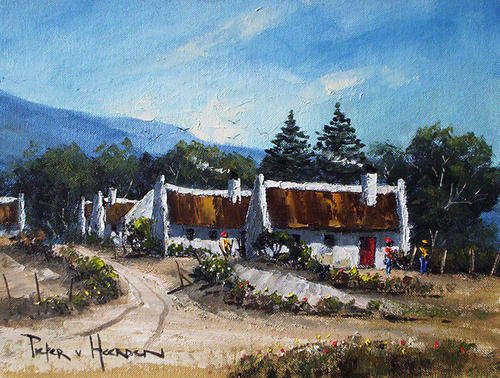 Vissershuisies 1 (300mm x 400mm)