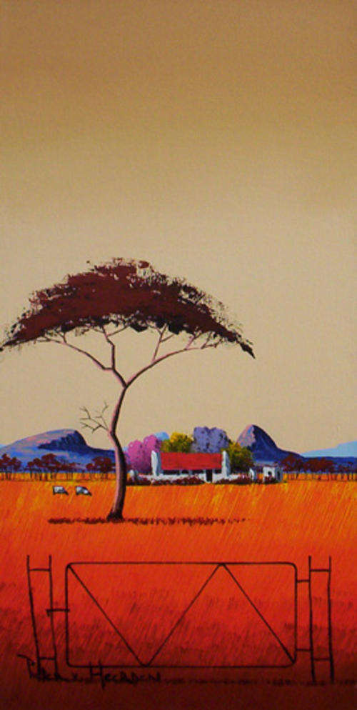 Red Landscape 1 (300mm x 600mm)