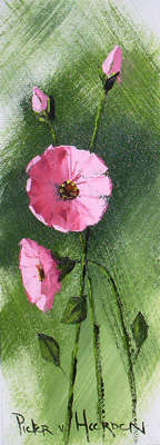 Pienk flowers (400mm x 150mm)