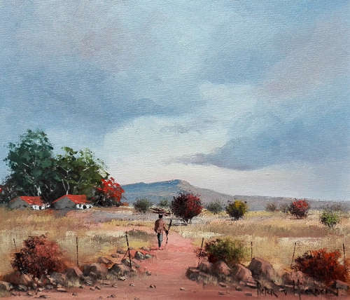 Going home (305mm x 355mm)