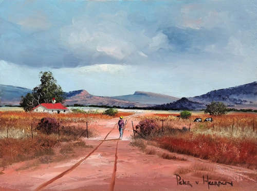 Fetching the cattle (300mm x 400mm)