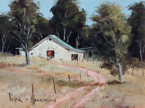 Die plaasskuur (200mm x 250mm)