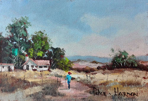 Walking home (155mm x 230mm)