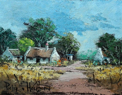 Small village (200mm x 250mm)