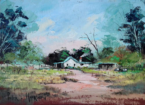 Ou plaashuis (300mm x 400mm)