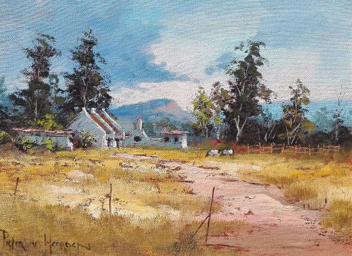 Werkershuisies (300mm x 400mm)