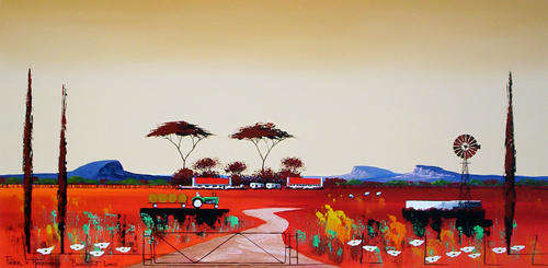 Beautiful land ( Painting - 600mm x 1200mm)