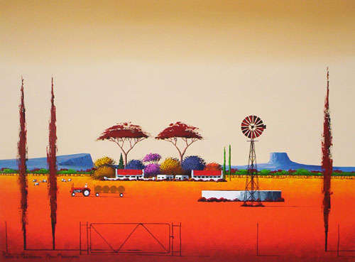 Plaas: Moeggewerk (900mm x 1200mm)