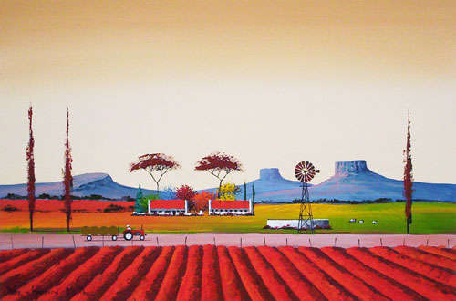 My plaas (600mm x 900mm)