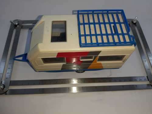 Old Mercedes and Caravan