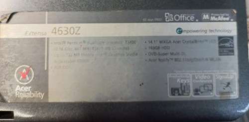 Acer Exstensa 4630Z notebook