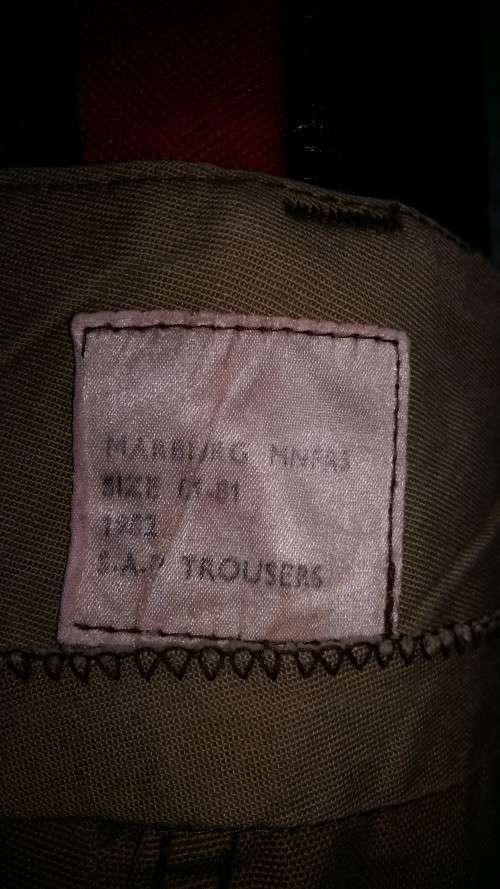 1980 issue SWA Koevoet camo shirt and trousers set (Auction 1)