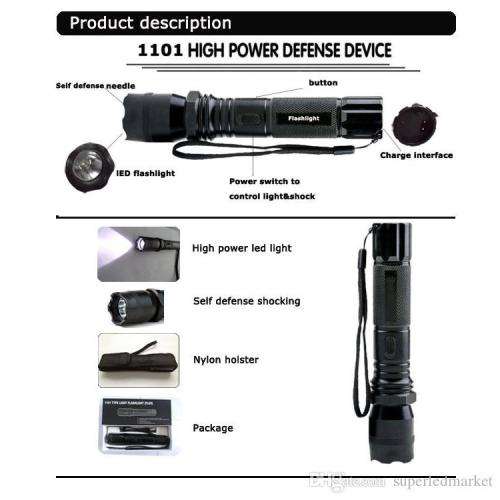 GET YOUR LED HIGH POWER POLICE FLASHLIGHT +STUNGUN