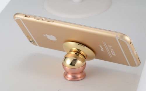 New  steel magnetic 360 degree mobile phone holder in blue.pimk.gold.silver