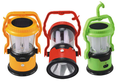 Multi-Functional Solar LED Camping Lantern with USB Charger Lamp