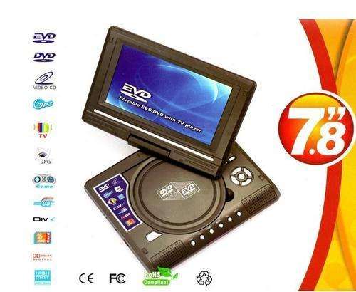 NEW 7.8" Portable DVD Player, EVD / DVD /WITH TV PLAYER/CARD READER/USB GAME