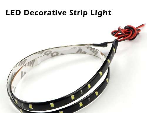 30cm High Power Flexible LED Strip light Ribbon /Waterproof 5050SMD 12LEDs DRL Car Auto lamp tape
