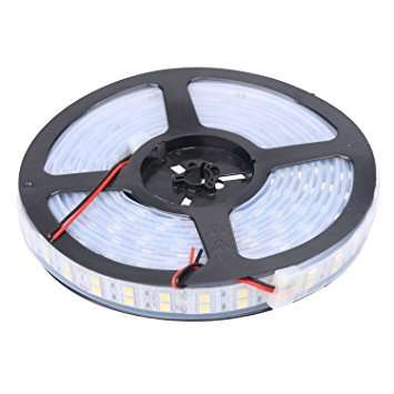 white SMD 5050 Double Row Waterproof Led Strip Light 120Led/M 5M 600Leds DC 12V Flexible