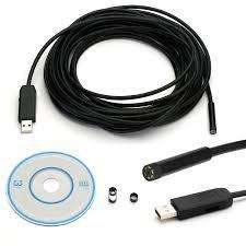 7mm 6 LED USB Endoscope Borescope Waterproof Inspection Tube Video Camera 5M