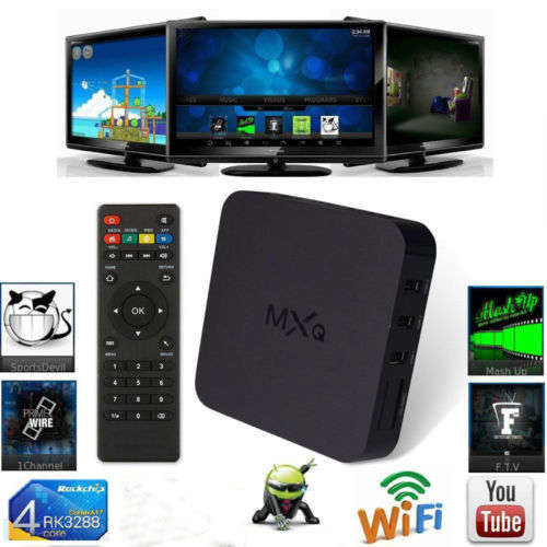 MXQ Smart OTT TV BOX Android Quad Core 8GB WIFI HD 1080P 4K Media Player