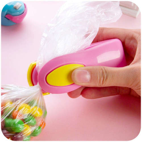 Mini Sealing Machine Heat Sealer Capper Food Saver For Plastic Bags Package Portable Household
