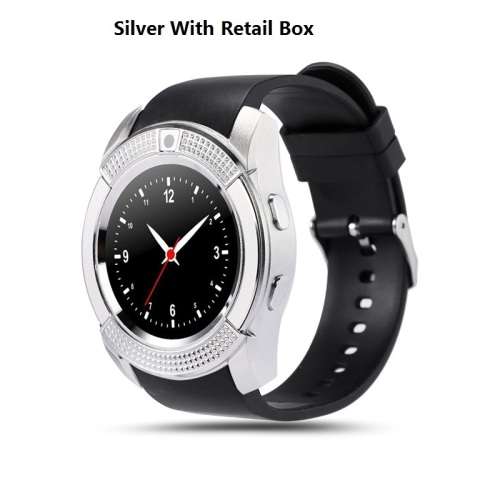 10PCS/V8 Round Dial Bluetooth Smartwatch Phones Supports SIM with Camera Sports Wrist Watches