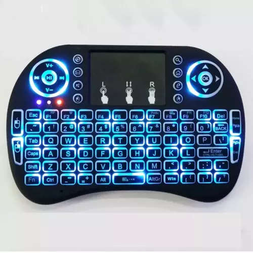 BULK/Backlit Mini Wireless keyboards Black 2.4G RF mini i8+ Wireless Keyboard Touch Pad